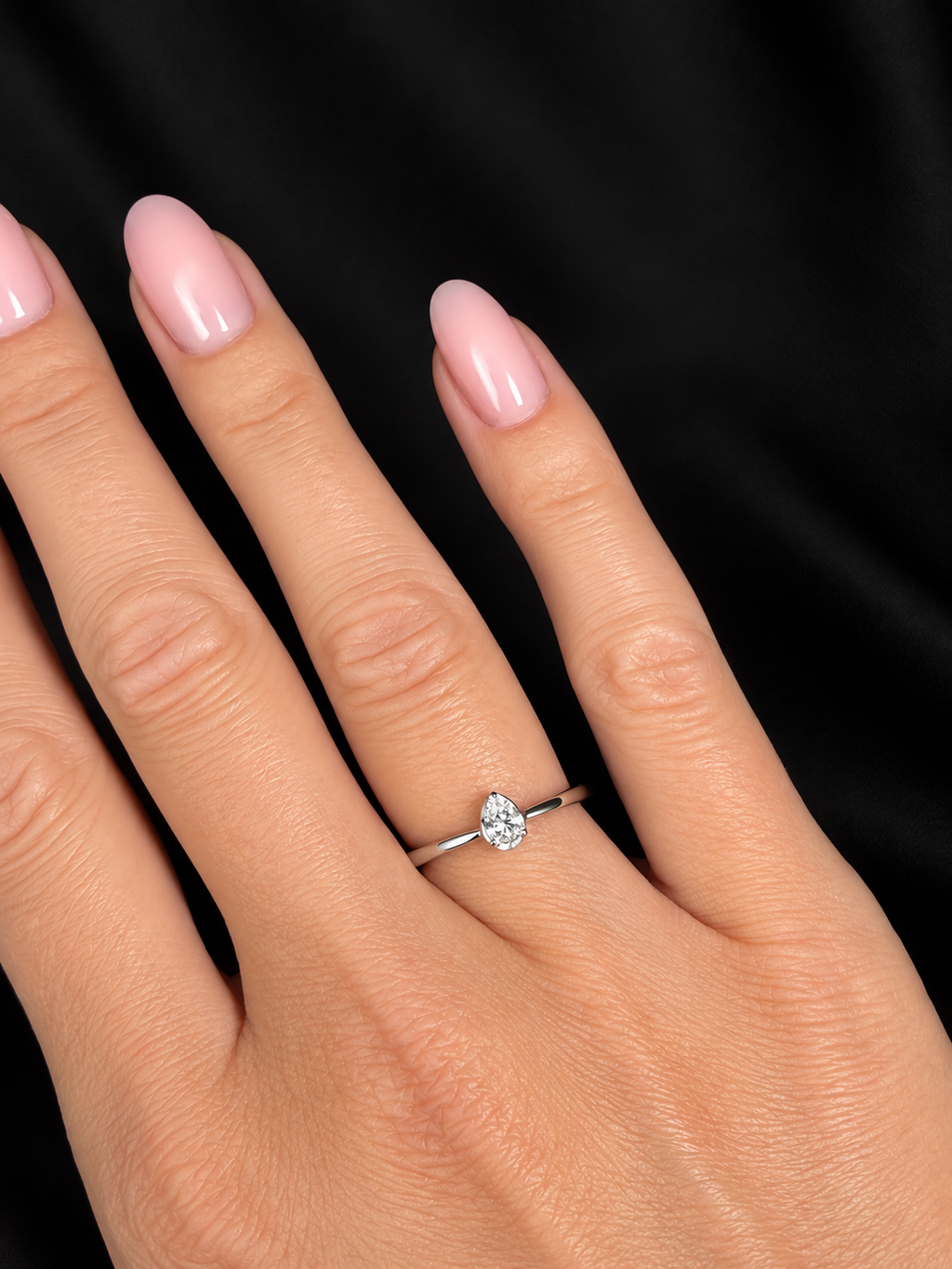 Pear Cut Diamond Ring