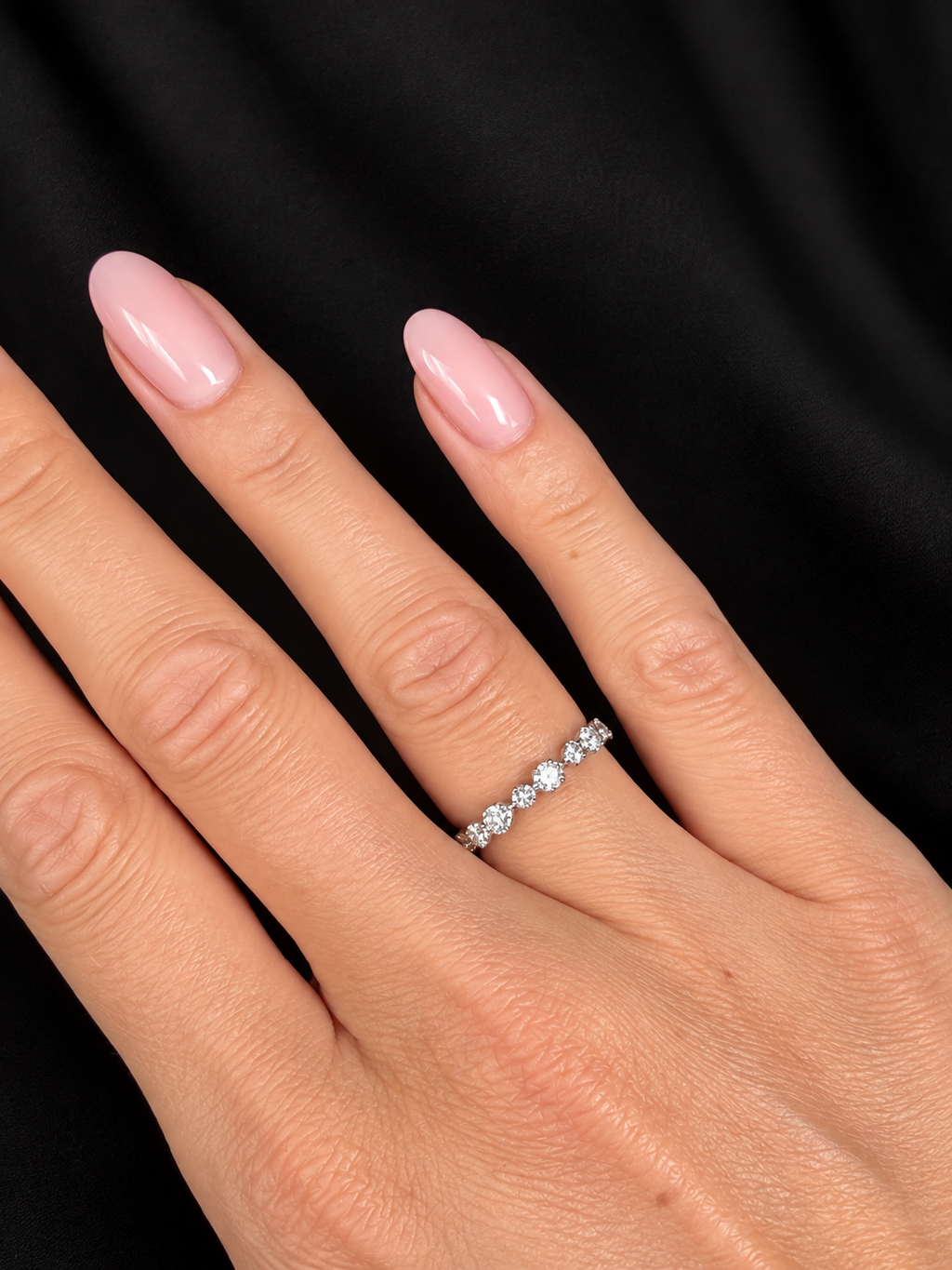 Scallop Diamond Ring