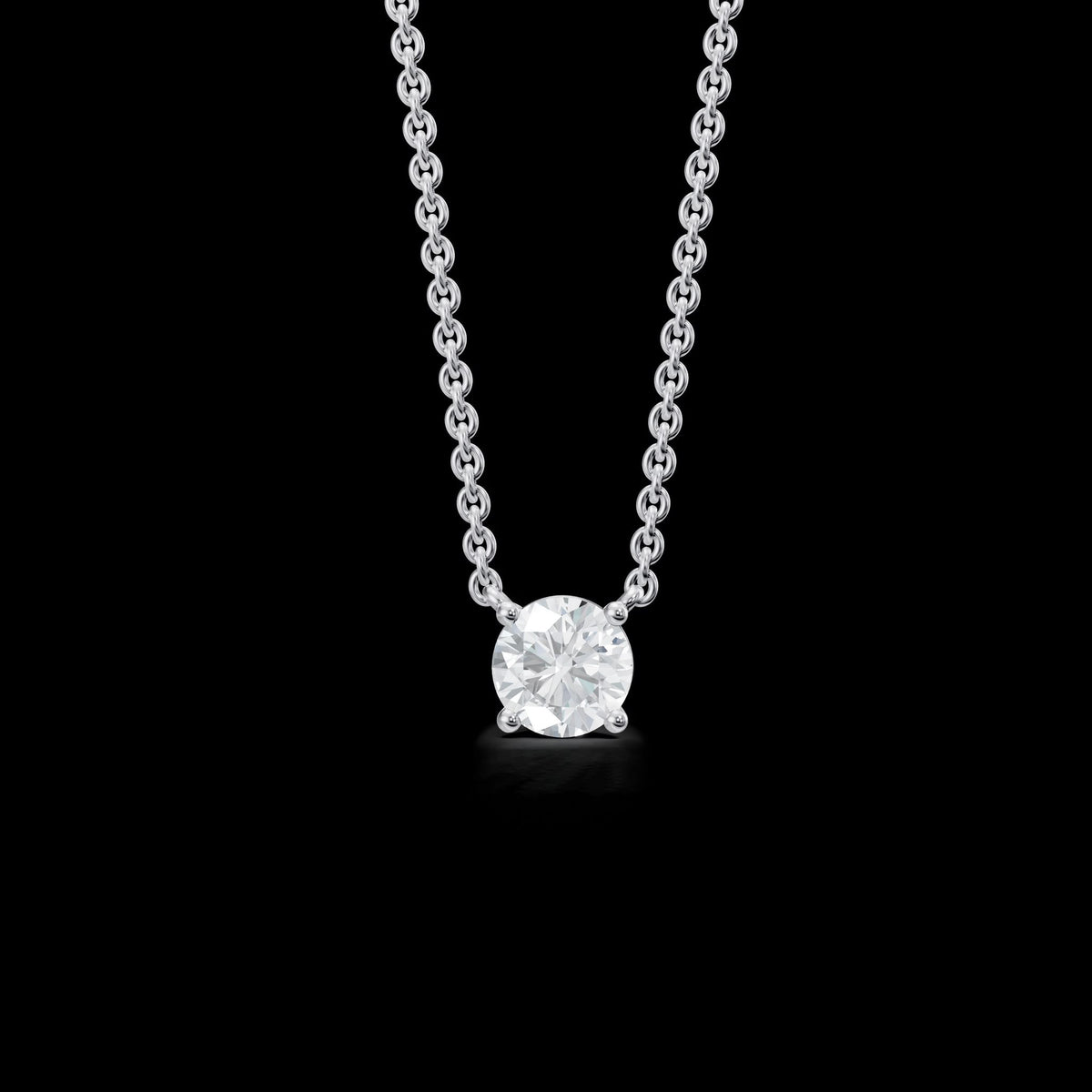 Solitaire demantshálsmen 0.30ct