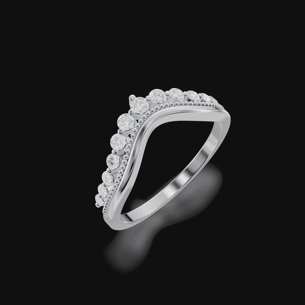 Crown Diamond Ring