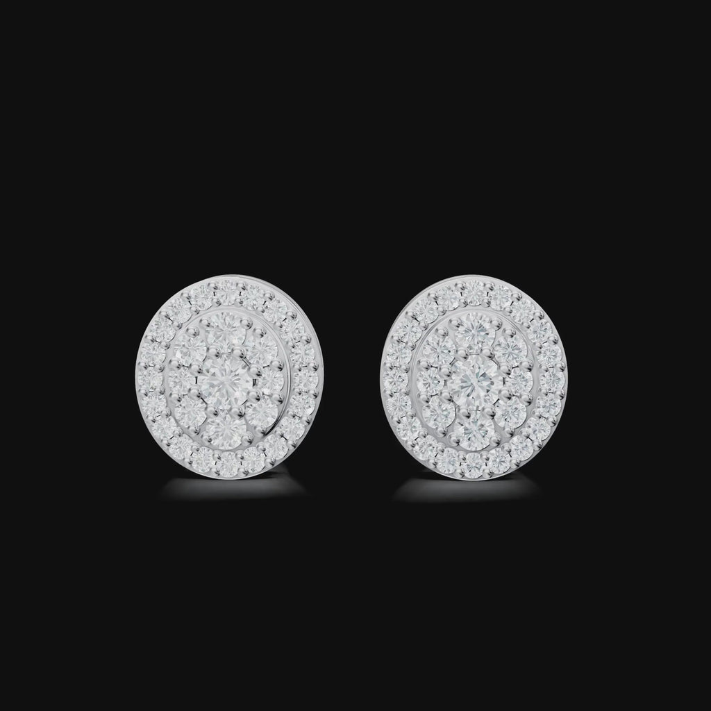Halo Diamond Earrings