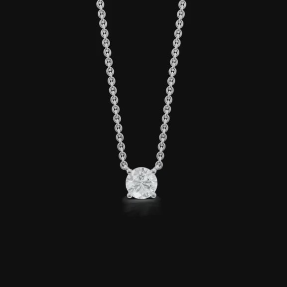 Solitaire demantshálsmen 0.30ct